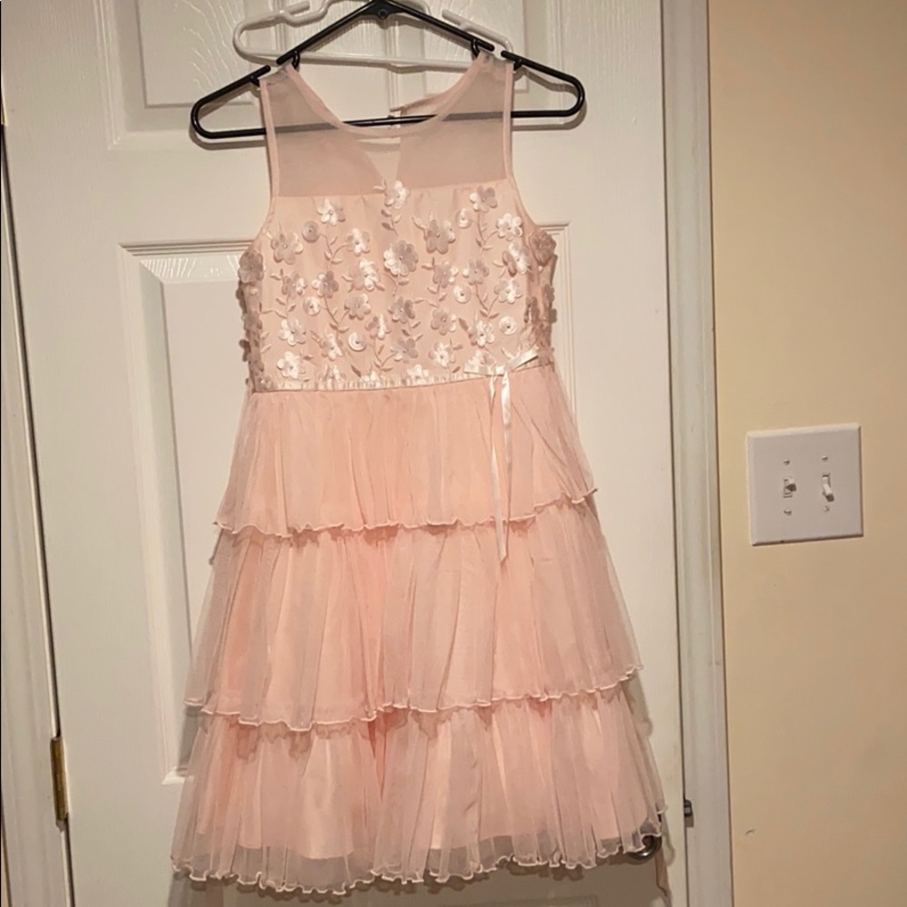 Girls pink dress. Size 12